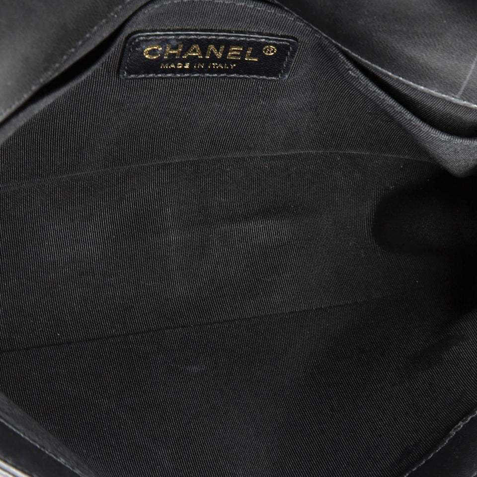 Crest Boy Flap Bag Quilted Lambskin Old Medium