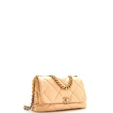 19 Flap Bag Quilted Leather Maxi