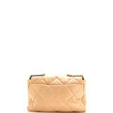 19 Flap Bag Quilted Leather Maxi