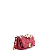 Color Match Flap Bag Quilted Lambskin Mini