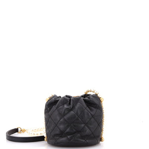 About Pearls Bucket Bag Quilted Calfskin Mini