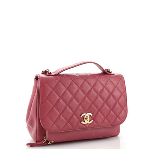 Business Affinity Flap Bag Quilted Caviar Large