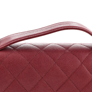 Business Affinity Flap Bag Quilted Caviar Large