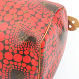 LOUIS VUITTON Monogram Dot Infinity Speedy 30 Kusama Red M40693 LV Auth 28653A