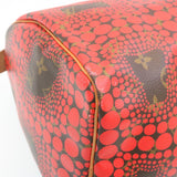 LOUIS VUITTON Monogram Dot Infinity Speedy 30 Kusama Red M40693 LV Auth 28653A