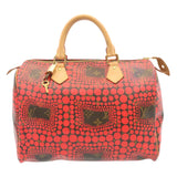 LOUIS VUITTON Monogram Dot Infinity Speedy 30 Kusama Red M40693 LV Auth 28653A