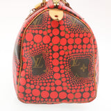 LOUIS VUITTON Monogram Dot Infinity Speedy 30 Kusama Red M40693 LV Auth 28653A
