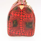 LOUIS VUITTON Monogram Dot Infinity Speedy 30 Kusama Red M40693 LV Auth 28653A
