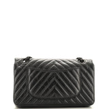So Black Reissue 2.55 Flap Bag Chevron Aged Calfskin 225