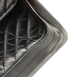 So Black Reissue 2.55 Flap Bag Chevron Aged Calfskin 225