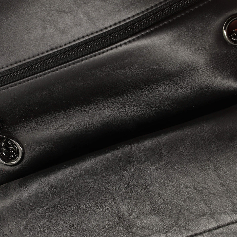 So Black Reissue 2.55 Flap Bag Chevron Aged Calfskin 225