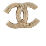 CC Stud Earrings Metal with Crystals