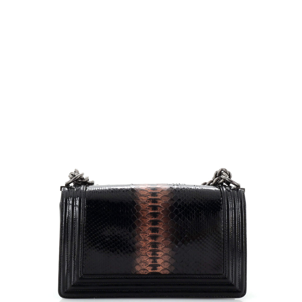 Boy Flap Bag Python Old Medium