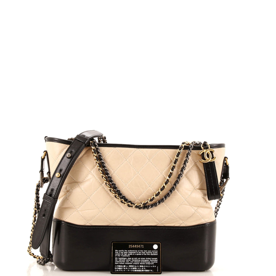 Gabrielle Hobo Quilted Aged Calfskin Medium