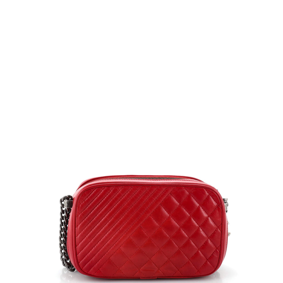 Coco Boy Camera Bag Quilted Leather Small