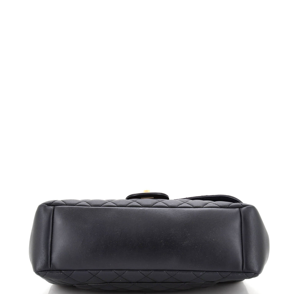 Mademoiselle Chic Flap Bag Quilted Lambskin Jumbo