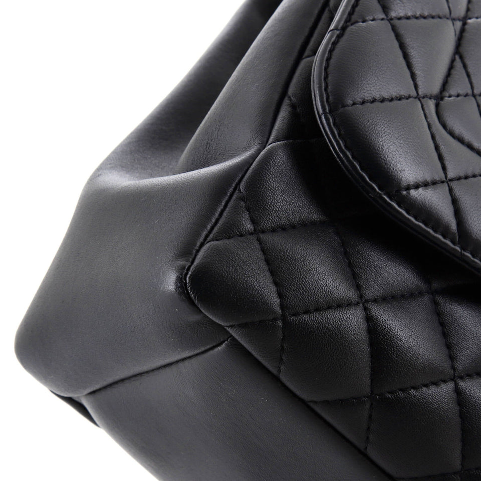 Mademoiselle Chic Flap Bag Quilted Lambskin Jumbo