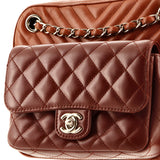 Paris-Hamburg Double Camera Case Bag Chevron and Diamond Quilted Calfskin Small