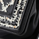 Boy Flap Bag Lambskin with Quilted Tweed and Sequins Small