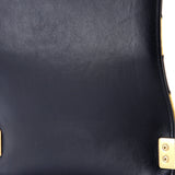 Paris-New York North South Boy Flap Bag Striped Lambskin Small