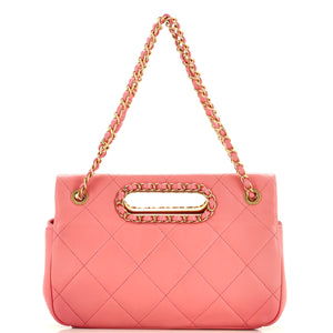 A Real Catch Flap Bag Quilted Lambskin Medium
