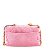 19 Flap Bag Quilted Denim Large