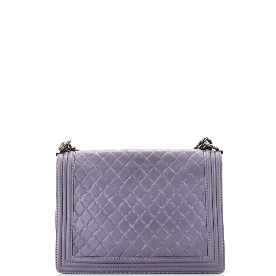 Boy Flap Bag Quilted Calfskin Large