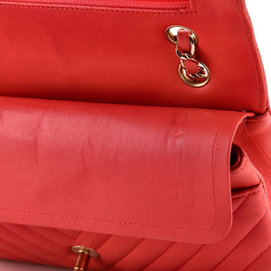 Classic Double Flap Bag Chevron Lambskin Medium
