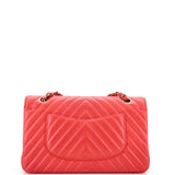 Classic Double Flap Bag Chevron Lambskin Medium