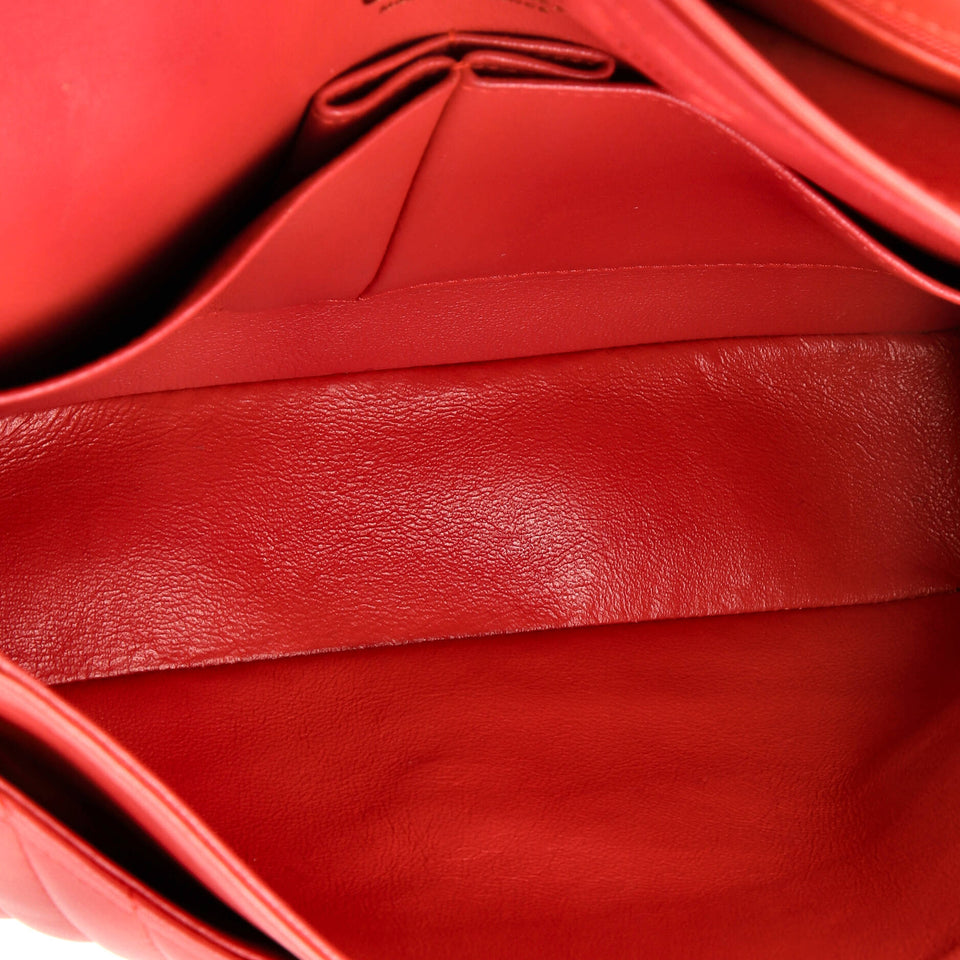 Classic Double Flap Bag Chevron Lambskin Medium