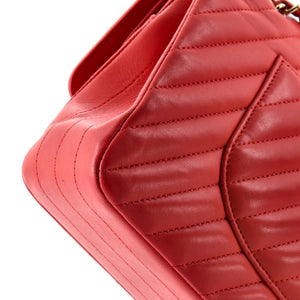 Classic Double Flap Bag Chevron Lambskin Medium