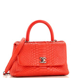 Coco Top Handle Bag Python Mini