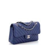 Classic Double Flap Bag Chevron Caviar Medium