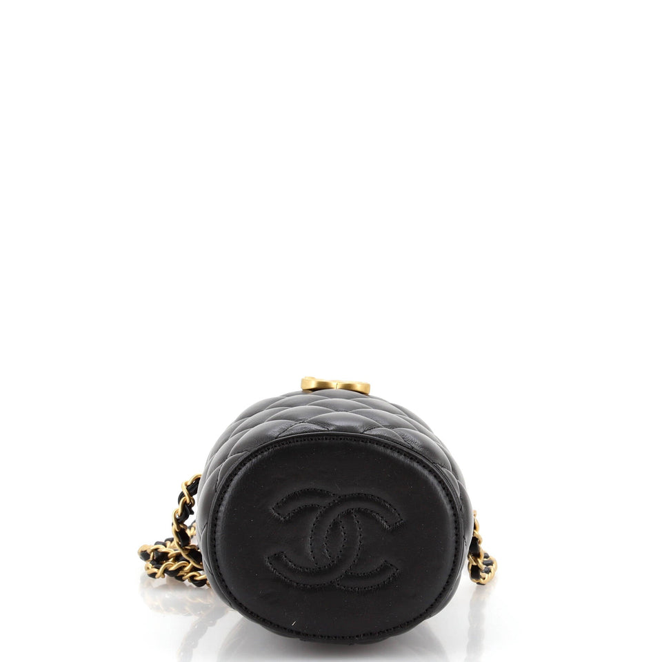 Crown Box Vanity Bag Quilted Lambskin Mini