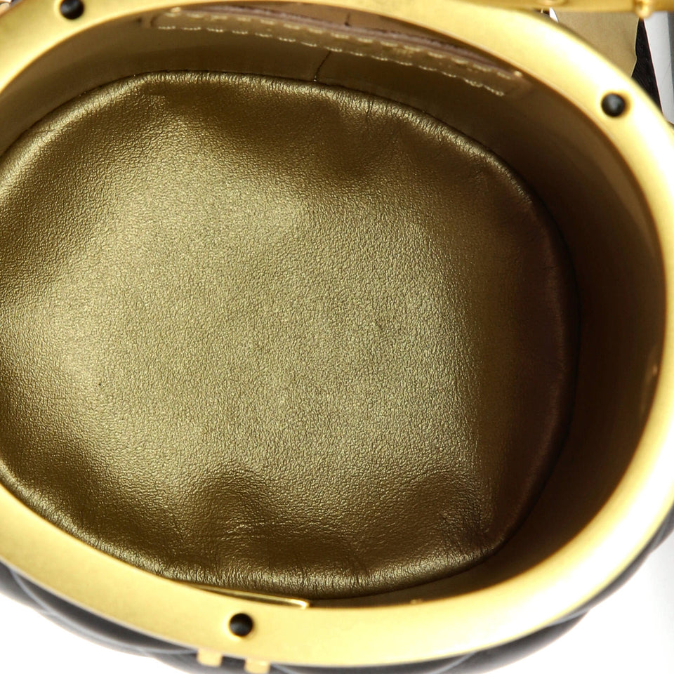 Crown Box Vanity Bag Quilted Lambskin Mini