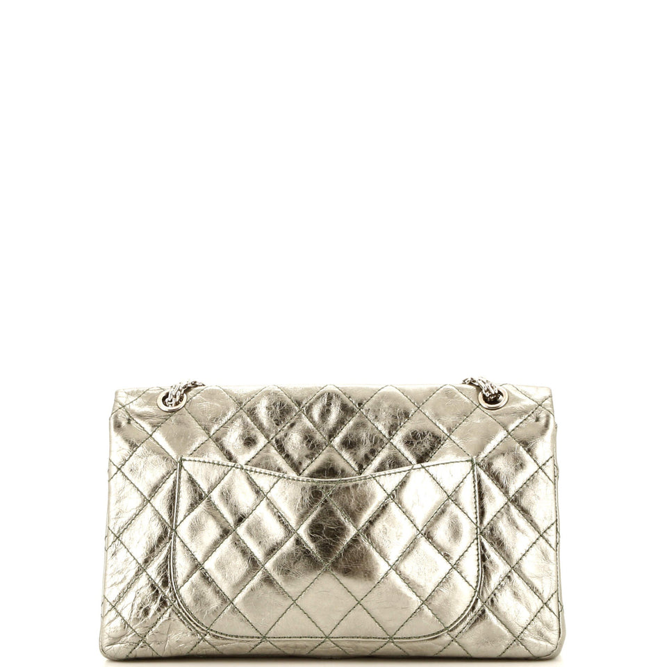 Reissue 2.55 Flap Bag Quilted Metallic Aged Calfskin 227