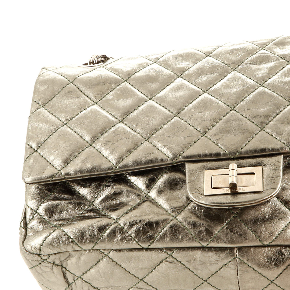 Reissue 2.55 Flap Bag Quilted Metallic Aged Calfskin 227