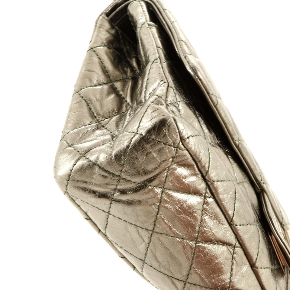 Reissue 2.55 Flap Bag Quilted Metallic Aged Calfskin 227
