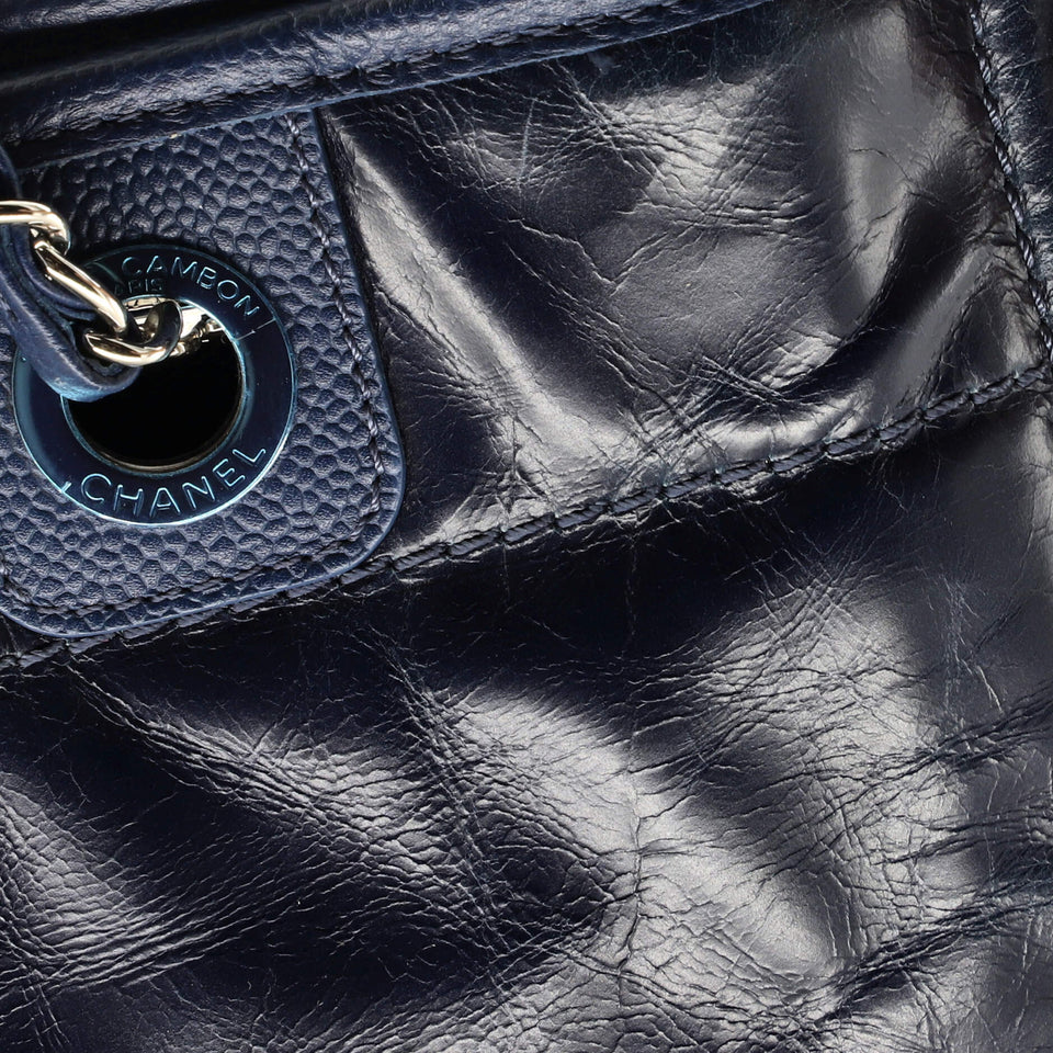 Deauville Tote Glazed Calfskin Small