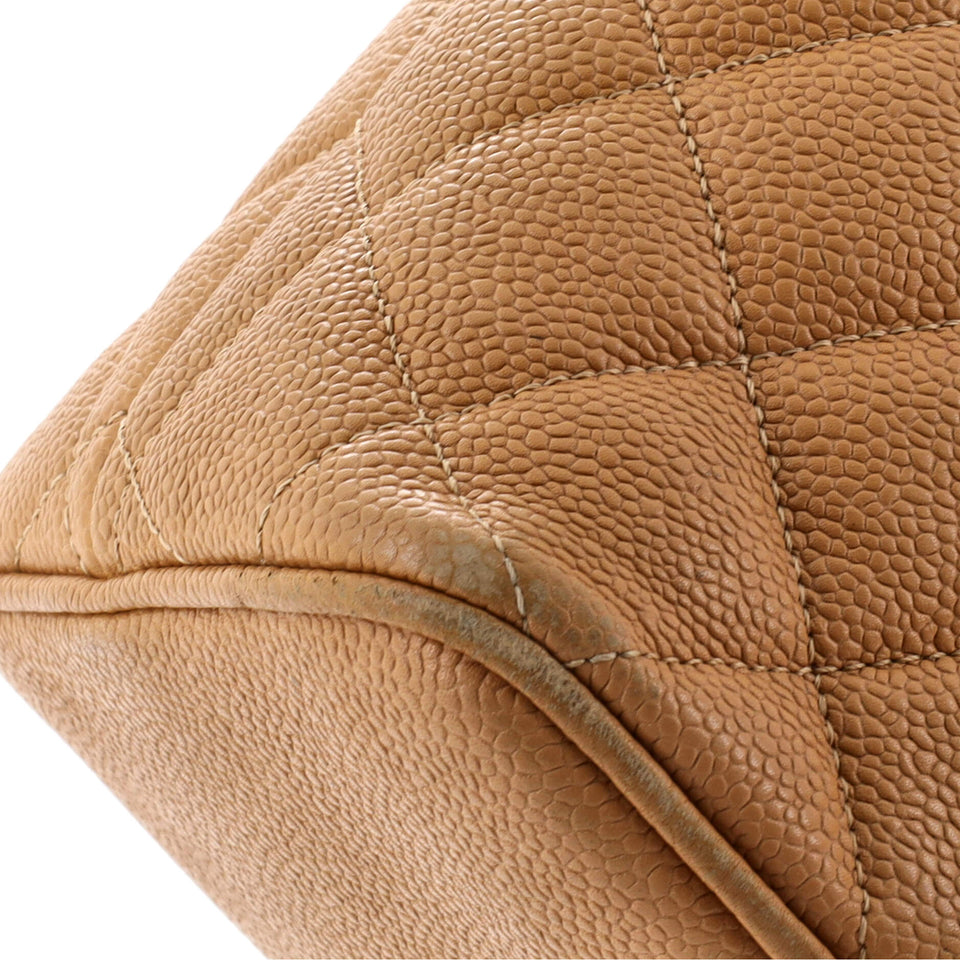 Medallion Tote Quilted Caviar