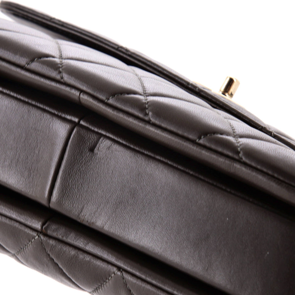 Trendy CC Top Handle Bag Quilted Lambskin Medium