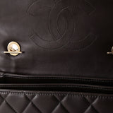 Trendy CC Top Handle Bag Quilted Lambskin Medium