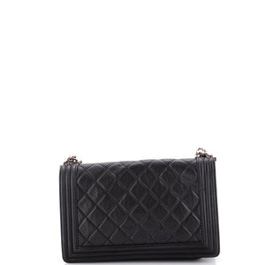 Boy Flap Bag Quilted Perforated Lambskin New Medium