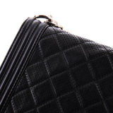 Boy Flap Bag Quilted Perforated Lambskin New Medium