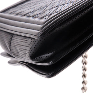 Boy Flap Bag Quilted Perforated Lambskin New Medium