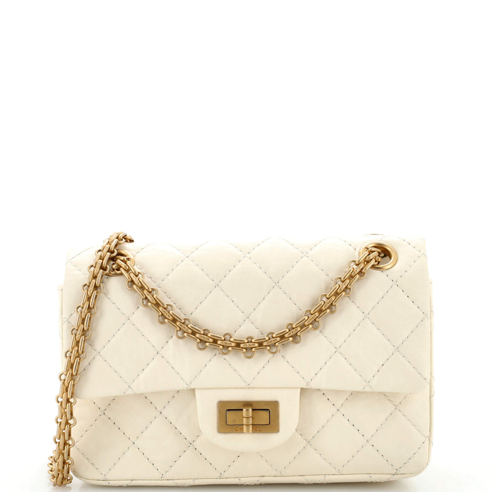 Reissue 2.55 Flap Bag Quilted Aged Calfskin Mini