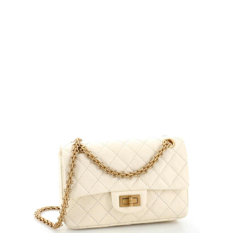 Reissue 2.55 Flap Bag Quilted Aged Calfskin Mini