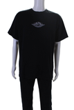 Dior Mens Short Sleeves Pullover Tee Shirt Black Cotton