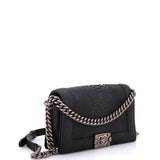 Boy Flap Bag Matte Gentle Python Old Medium