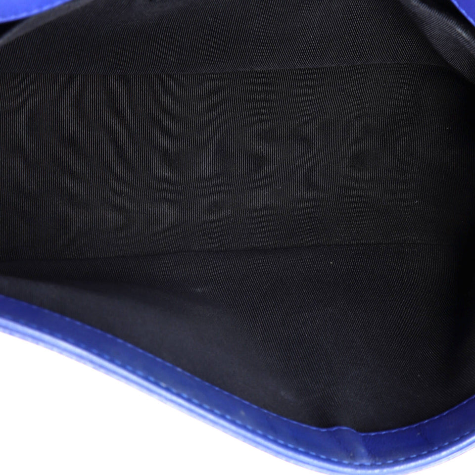 Boy Flap Bag Quilted Plexiglass Patent Old Medium